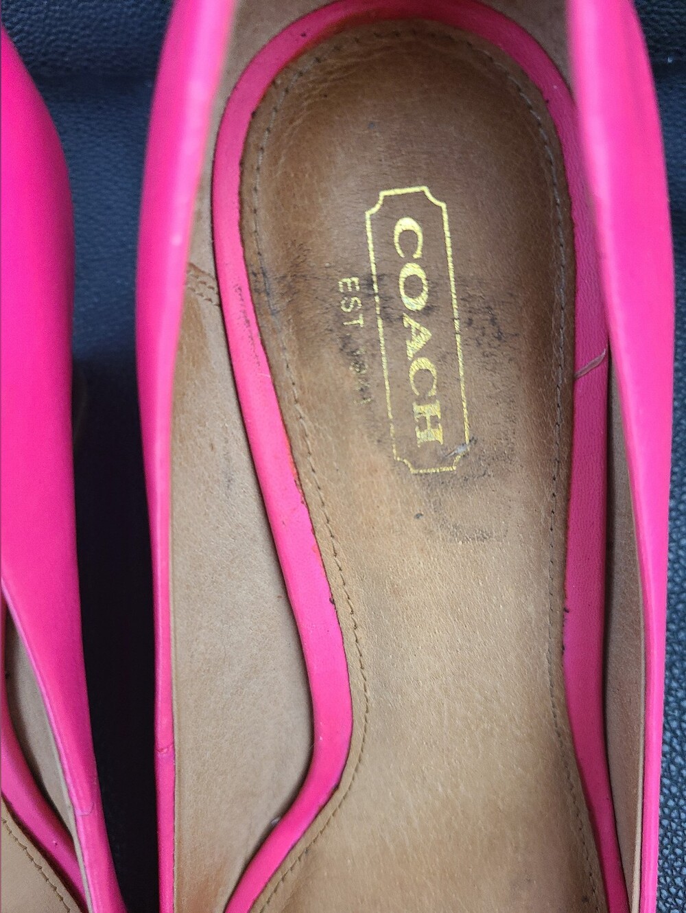 Coach Pink Wedge Shoes - Picture 4 of 6